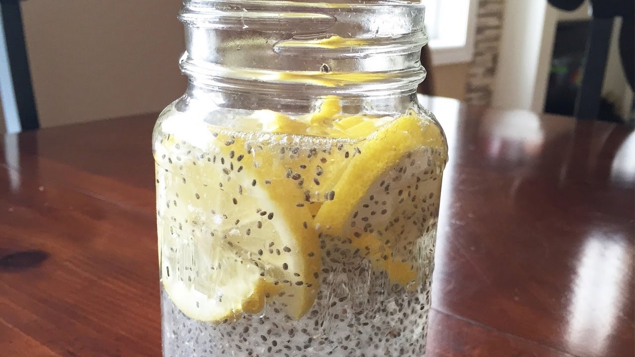 How to prepare Chia water with lemon for weight loss