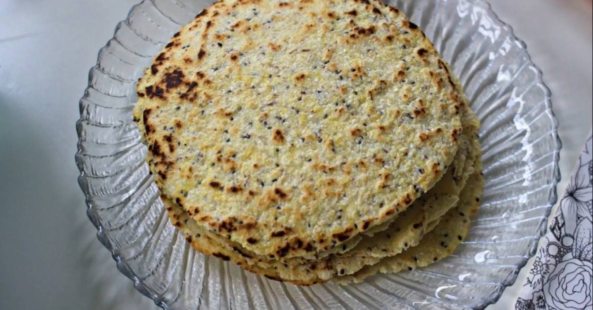Grain Free Tortillas with Chia Seeds, Flax, Low Carb, Keto Friendly Recipe