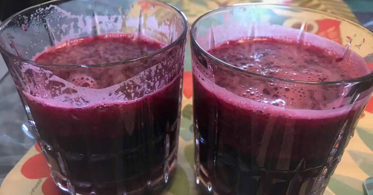 Chia Seeds Drink With Beetroot And Cucumber Recipe