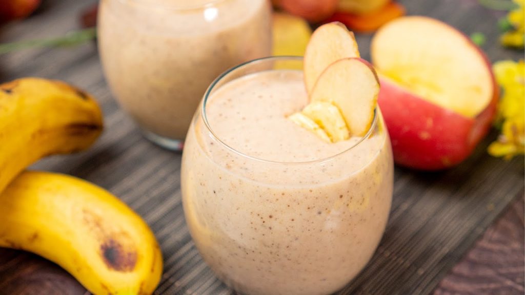 Healthy Apple Banana And Chia Seed Smoothie recipe
